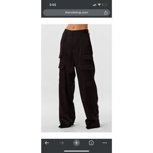NOLI shop - MILAN SATIN CARGO PANT - BLACK